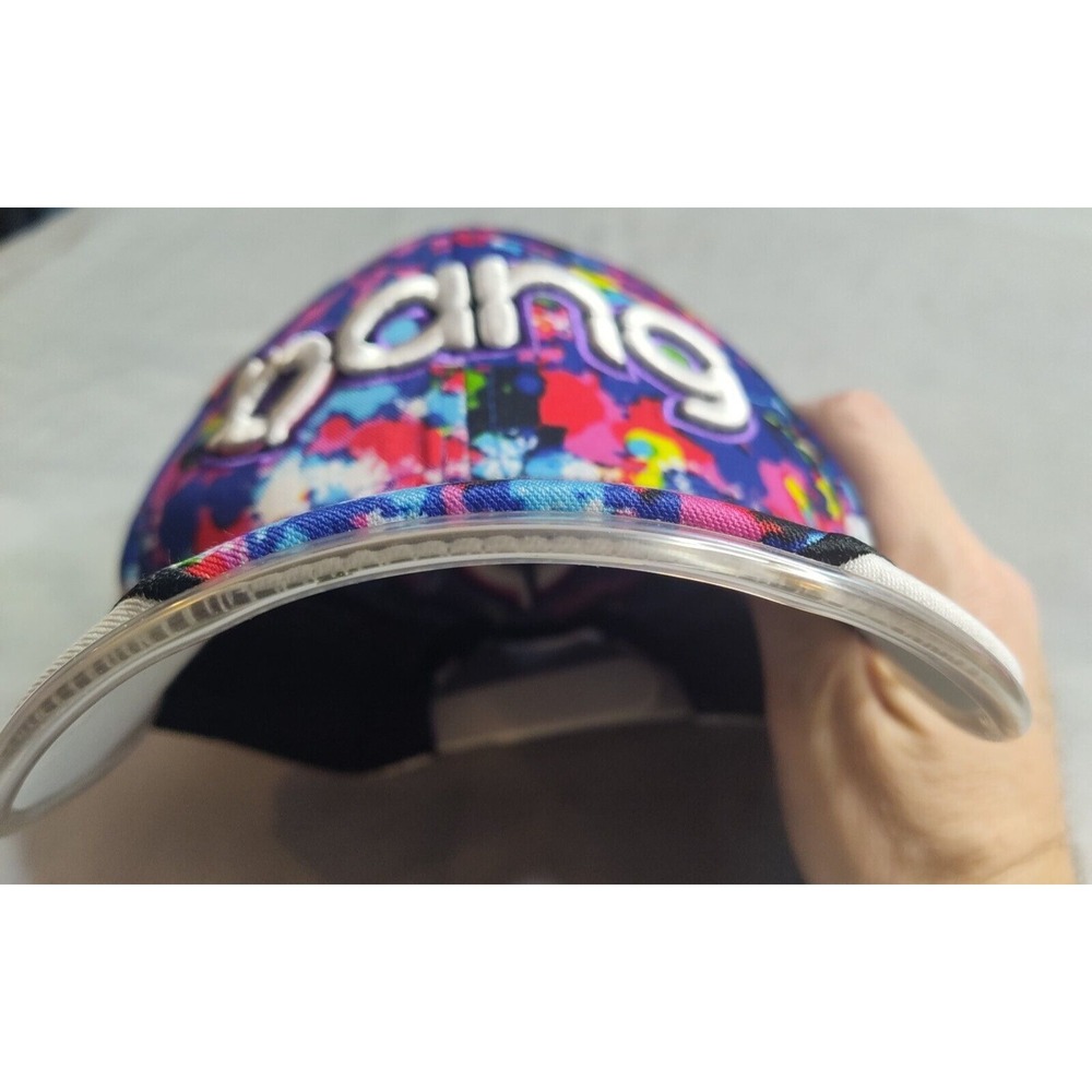BANG ENERGY DRINK Men One Size Multicolor Paint Abstract Light Up Snapback‎ Cap - Picture 13 of 15